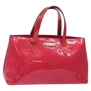 LOUIS VUITTON Monogram Vernis Wilshire PM Hand Bag Rose Pop M93643